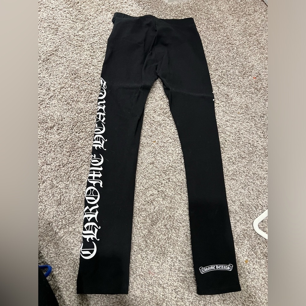 Chrome heart leggings